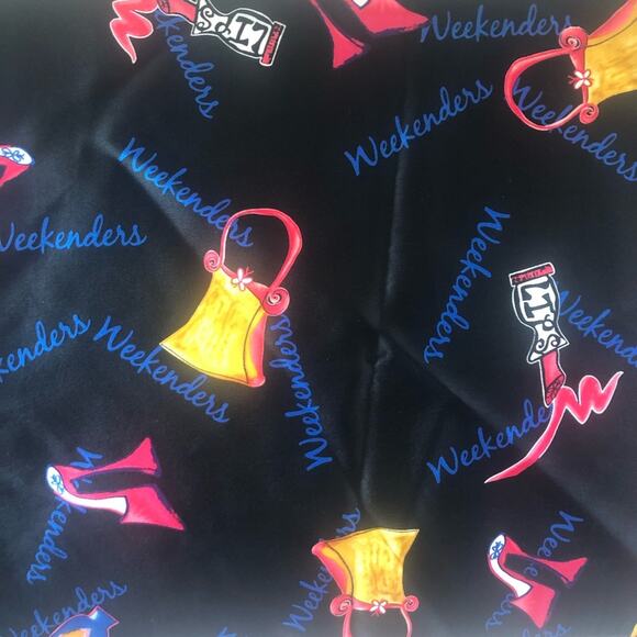 Weekenders Silk Scarf Perfume Lipstick Purse EUC - Picture 5 of 7